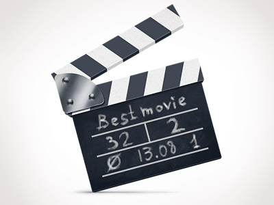 Clapperboard board cinema clapper clapperboard free freebies icon icons illustration kit movie movie theater pack paper photoshop pixel psd set shapes slate board