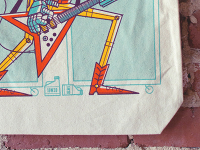 AthFest illustration metal music print robot rock shred