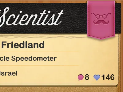 The Scientist app folder glasses ios iphone mustache papper retro ui vintage