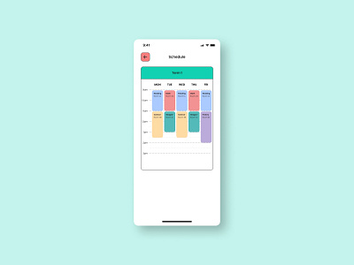 Daily UI :: 071 - Schedule app branding daily ui daily ui 071 daily ui 71 dailyui dailyui 071 dailyui 71 dailyui071 dailyui71 design minimal schedule schedules ui ux web