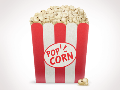 Popcorn box bucket cinema corn free freebies icon icons illustration kit movie movie theater pack photoshop pixel popcorn popcorn box set shapes