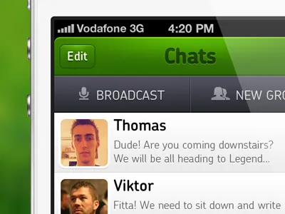 whatsapp app fun concept application broadcast chat green icons iphone london menu ui whatsapp