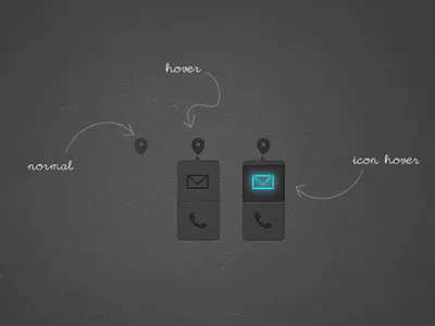 Freebie - UI Reach blue call dark dark ui dribbble effects glow icons kit mail message phone reach transparent ui ui kit