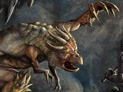 Cave Dweller art digital painting fantasy illustration