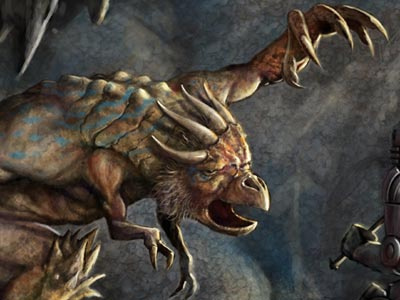 Cave Dweller art digital painting fantasy illustration