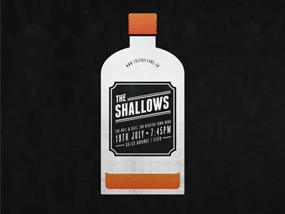 Shallows poster number 3 design illustration poster print texture typography