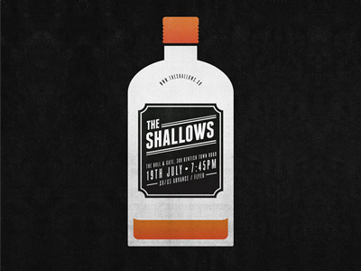 Shallows poster number 3 design illustration poster print texture typography