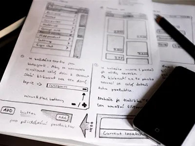 Sketch the mocks app mockup paper pencil sketch ui ux