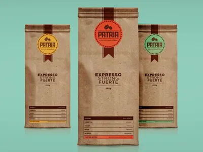 Patria coffee colors latin package