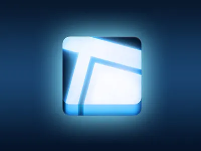 Tronsquare logo v2 app blue design logo mobile