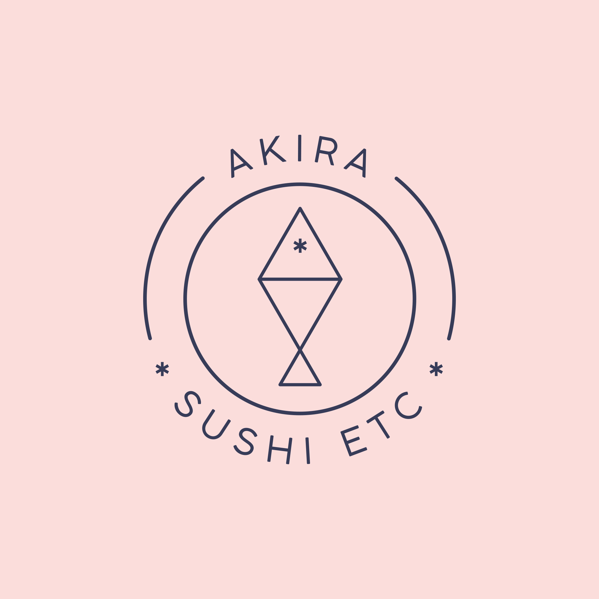 Akira Sushi branding cousine dinner fish logo modern plate restaurant restaurant logo sushi turkey