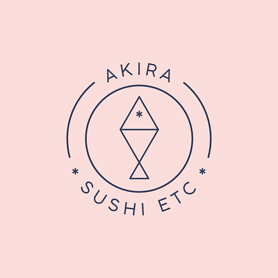 Akira Sushi branding cousine dinner fish logo modern plate restaurant restaurant logo sushi turkey