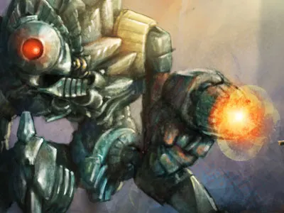 Mech art digital painting fantasy illustration