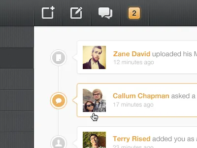 Secret Dashboard class dashboard feed icon nav news post school search social timeline ui ux