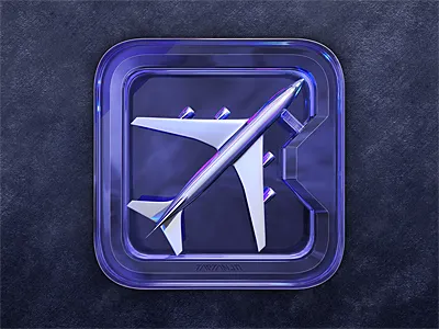 Airplane ツ airplane airport app icon avionic b747 chrome dream flight flyiny futuristic icon icon design icondesign ios pearl