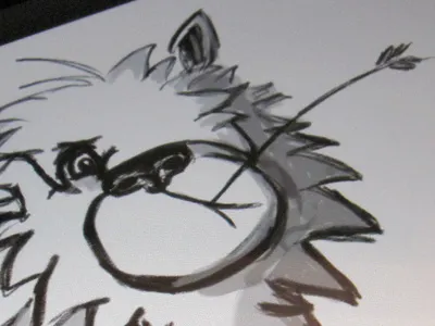 Why Hello There alpaca illustration ipad procreate sketch