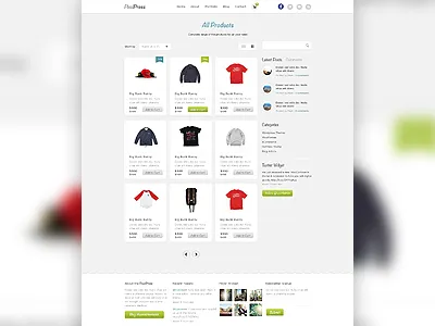 Listing cart clean elegant listing product shopping simple themes wordpress