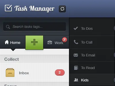 Task Manager UI - Web App ui web app
