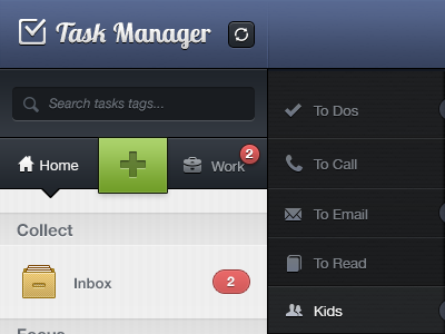Task Manager UI - Web App ui web app