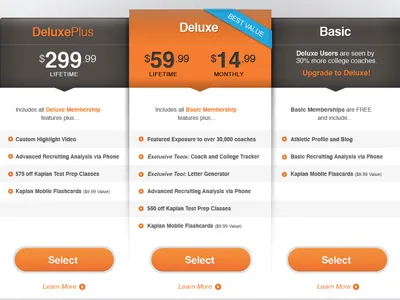 Pricing Page pricing ui upgrade website