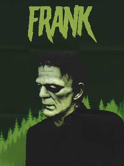 Frankenstein compos graphic design typography