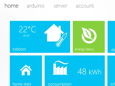 Smart Home Dashboard dashboard metro style ui web windows 8