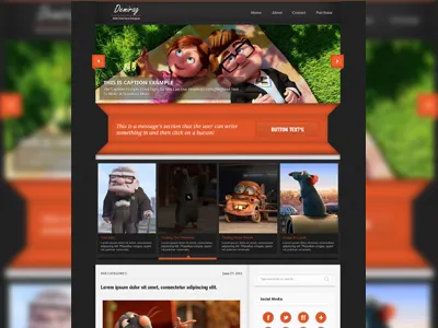 Hello - Wordpress Theme black blog button consept design header interface orange slider theme ui web website wordpress wordpresstheme