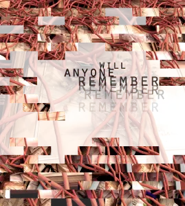 Remember brick collage photo red type typography