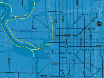 Map Progress 2 bike map indianapolis map