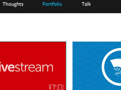 Redesign #6 Mock #5 - Portfolio Overview portfolio redesign website