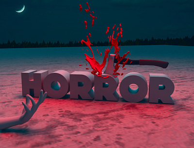 The Horror compos graphic design typography