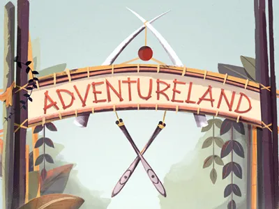 Adventureland adventureland design disneyland fun time illustration walt disney