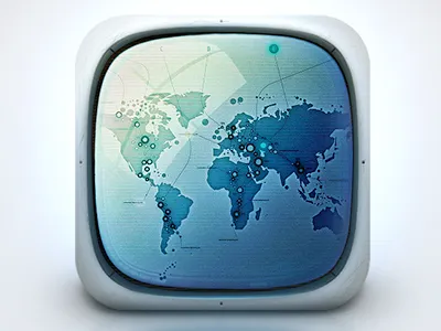 Icon Design - Space Monitor aliens futuristic icon invasion map monitor space world