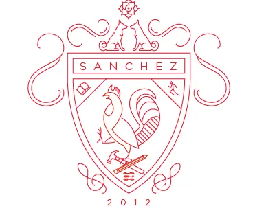 Sanchez Family Crest crest gotham rooster seal