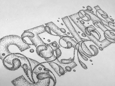 seven lettering typography