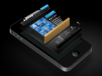 App in layers blue gui icon illustration iphone layers shelve