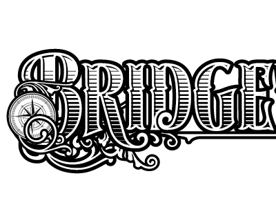 Bridgewater all options with ornaments band bobby haiqalsyah bobsta14 bridge compass identity lettering typography vector water