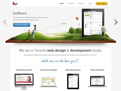 The new 3magine 3magine css3 html5 imac ipad macbook portfolio slider wood