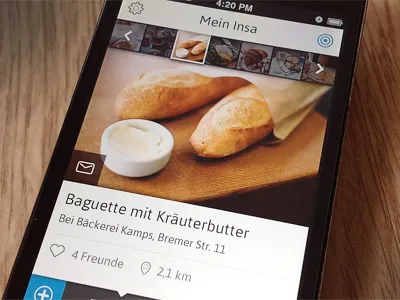 iPhone App UI app blue clean interface ios iphone iphone app mobile ui white