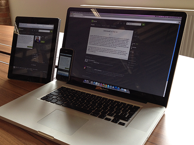 Responsive design in action on Burrst mobile responsive