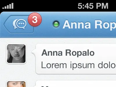 iOS App application black blue chat chat room edit icons ios app message pakistan red ui design