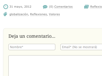 Comments blog comments form tags web