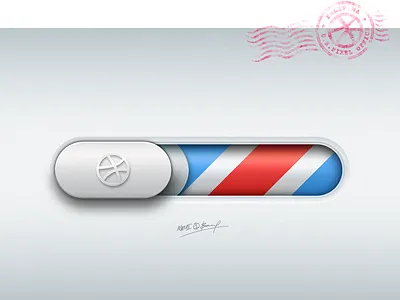 Dribbble Postal Slider button dribbble message post post slider postal slide to post slider switch