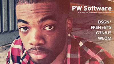 PW Software one page portfolio website