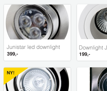 Lighten up ecommerce web
