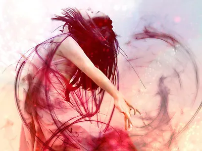 Disengage A abstract art design portrait retro