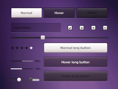 Ui Design in different colors
