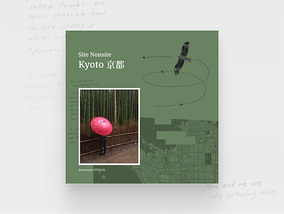 Site Nonsite - Kyoto artwork collage cover cover art design graphic design japan music