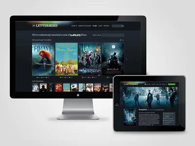 Best Entry awards hardware interface letterboxd mockup ui web