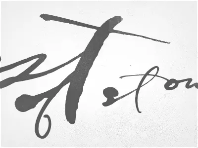 Forest Of Stone, Type Detail. calligraphy lettering painting texture